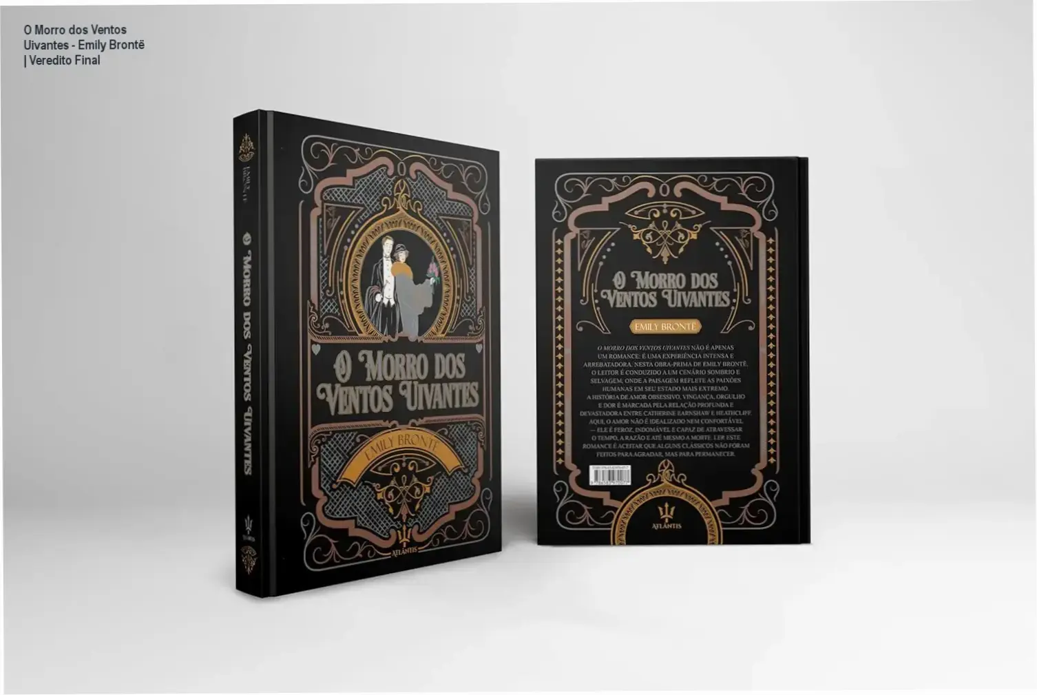 Livro O Morro dos Ventos Uivantes de Emily Brontë edição luxo capa dura com acabamento sofisticado