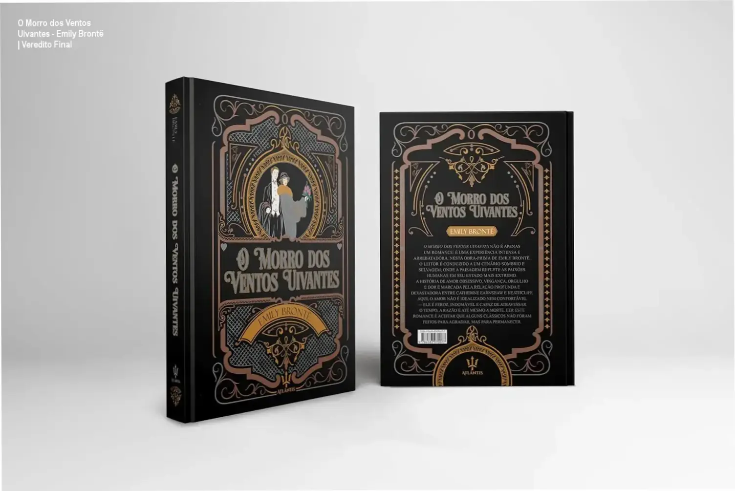 Livro O Morro dos Ventos Uivantes de Emily Brontë em edição de luxo com capa dura