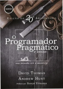 Capa do livro O Programador Pragmático 2ª edição para desenvolvedores de software