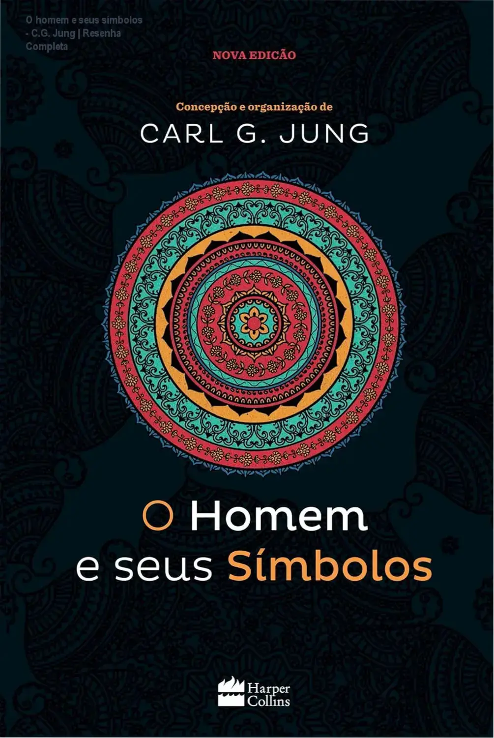 Capa do livro O homem e seus símbolos em edição portuguesa