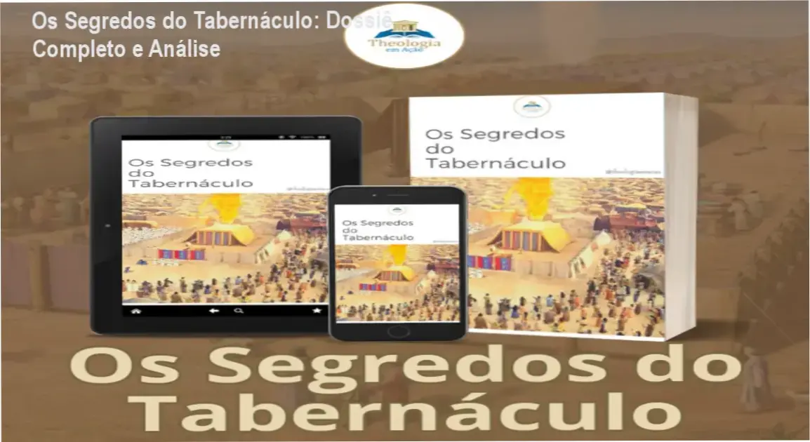 Representação visual educativa sobre os elementos sagrados do Tabernáculo