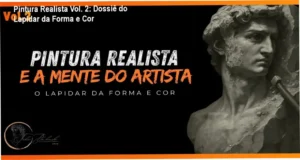 Artistas refinando detalhes de cores e luz em uma escultura realista para colecionáveis