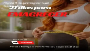 Mulher praticando exercícios físicos em casa seguindo o método do Programa 21 Dias para Emagrecer