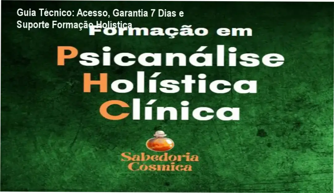Tela de login da área de membros do curso Psicanálise Holística Clínica na plataforma Hotmart