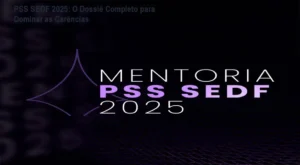 Estudante de pedagogia analisando materiais preparatórios para o PSS SEDF 2025