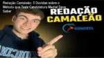 Relatório impresso com a estrutura do Método Camaleão para redações adaptáveis a qualquer tema