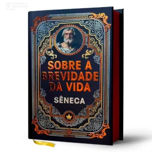 Livro Sobre a Brevidade da Vida de Sêneca em edição especial de luxo com acabamento premium e capa dura
