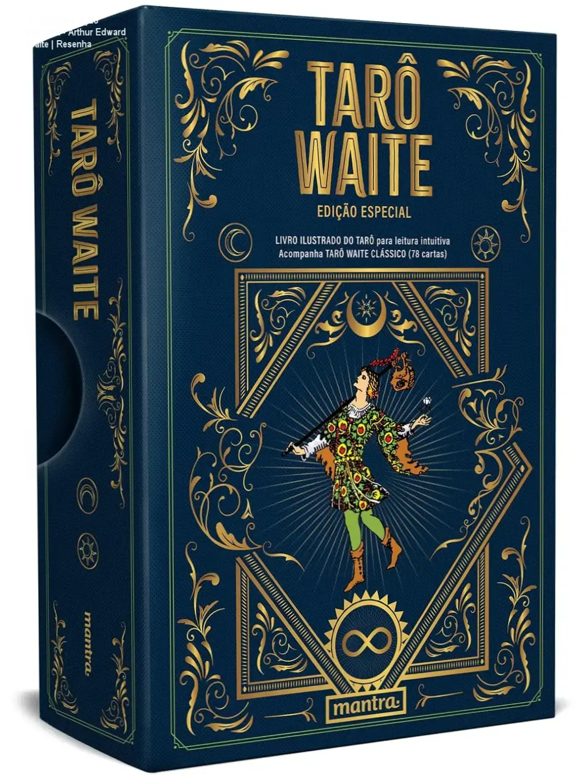 Capa do livro Tarô Waite Edição Especial com deck colorido e guia de leitura intuitiva