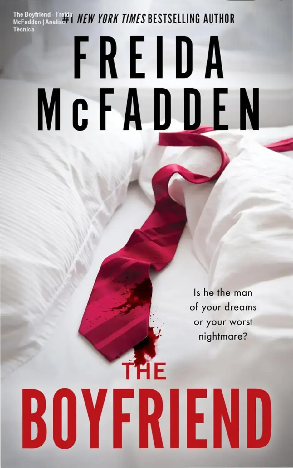 Capa do ebook The Boyfriend de Freida McFadden em dispositivo Kindle