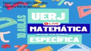 Estudante analisando material do curso UERJ Matemática Específica Rota da Aprovação