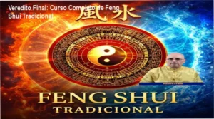 Ilustração mostrando como aplicar Feng Shui tradicional para melhorar energia, prosperidade e harmonia em casas e escritórios