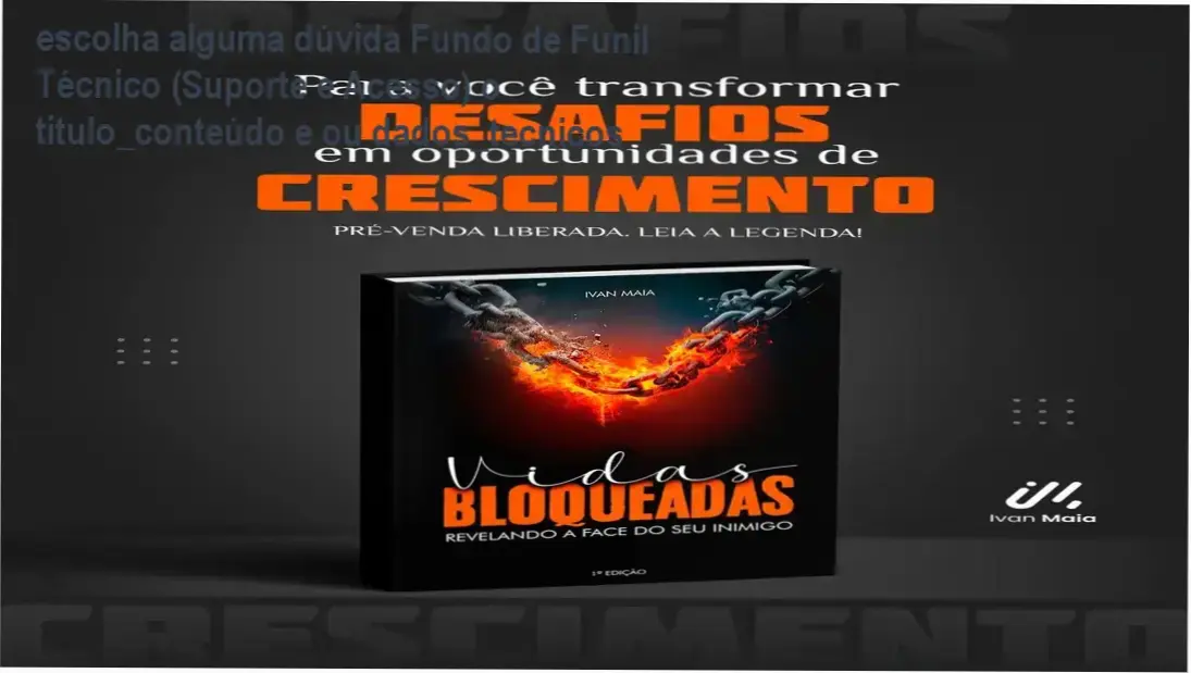Capa do ebook Vidas Bloqueadas exibindo tela de acesso da área de membros Hotmart com botão de download e selo de garantia de 7 dias