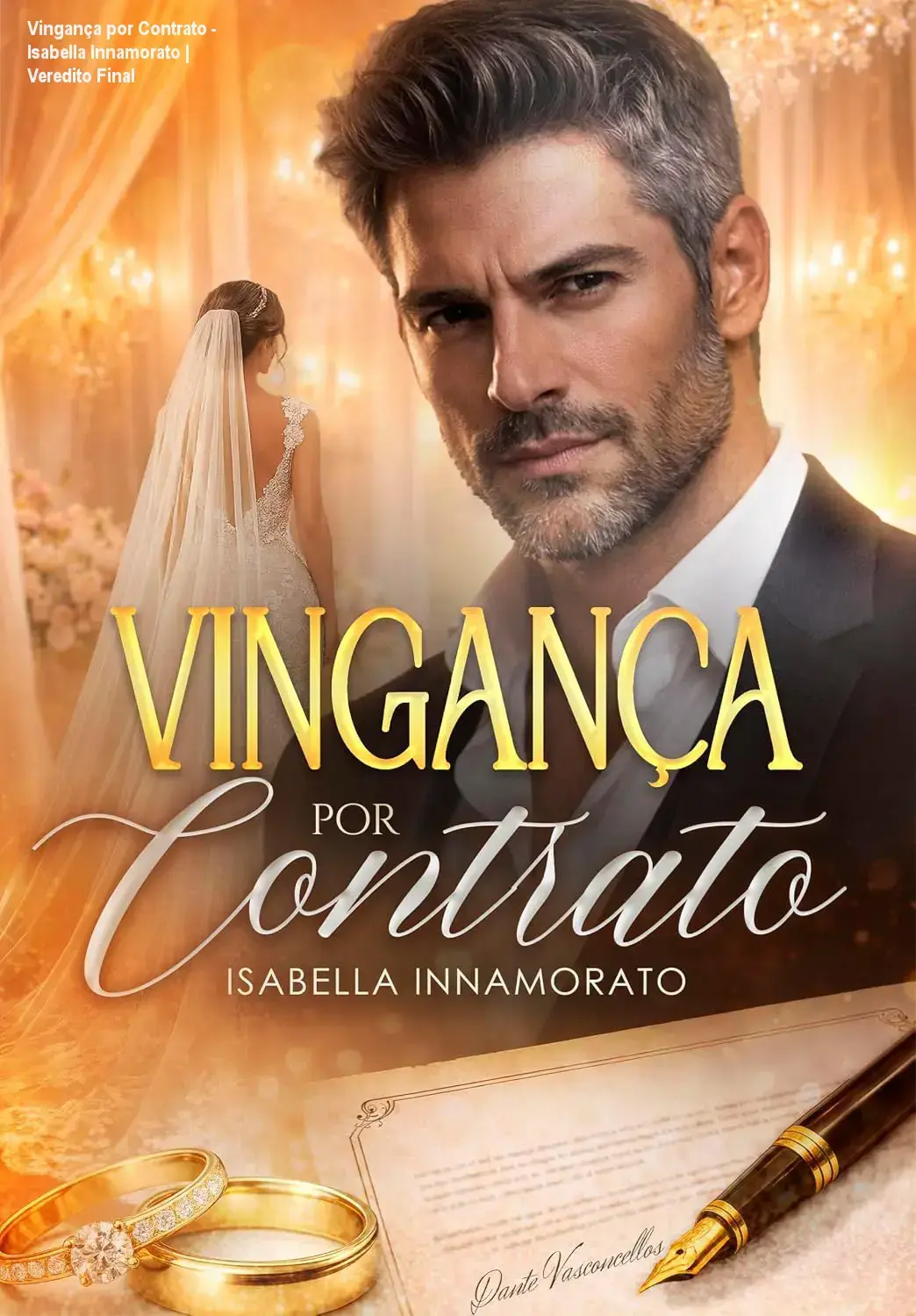 Capa do eBook Vingança por Contrato de Isabella Innamorato com temática de romance bilionário