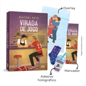 Capa do ebook Virada de Jogo de Rachel Reid, romance esportivo gay com astro do New York Admirals