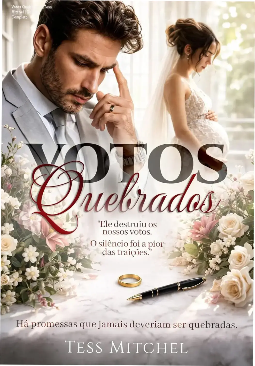 Capa do eBook Votos Quebrados de Tess Mitchel em dispositivo Kindle