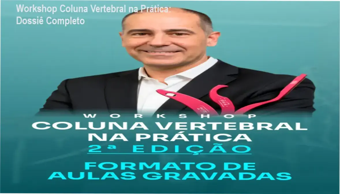 Representação didática de anatomia da coluna vertebral para estudos de fisioterapia funcional