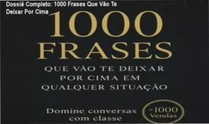 Capa do ebook 1000 Frases Que Vão Te Deixar Por Cima focado em comunicação assertiva e poder social