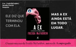Capa do ebook A ex de Freida McFadden em dispositivo Kindle