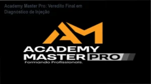 Mecânico realizando diagnóstico de injeção eletrônica com suporte da Academy Master Pro