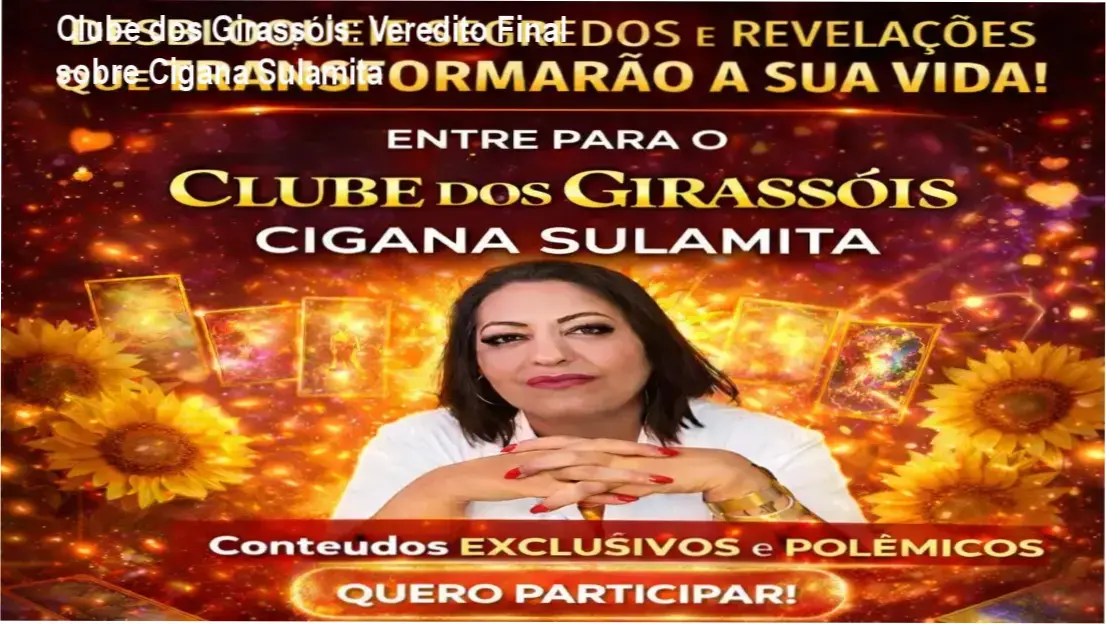 Representação visual do Clube dos Girassóis com elementos de espiritualidade e oráculos