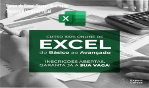 Interface do Curso de Excel Expert com foco em Power Query e Dashboards de BI