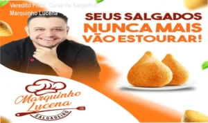 Salgados profissionais produzidos com a técnica de padronização de Marquinho Lucena