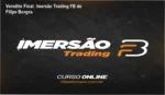 Gráficos de análise técnica e interface do curso Imersão Trading FB de Filipe Borges