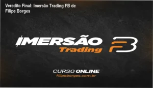 Gráficos de análise técnica e interface do curso Imersão Trading FB de Filipe Borges