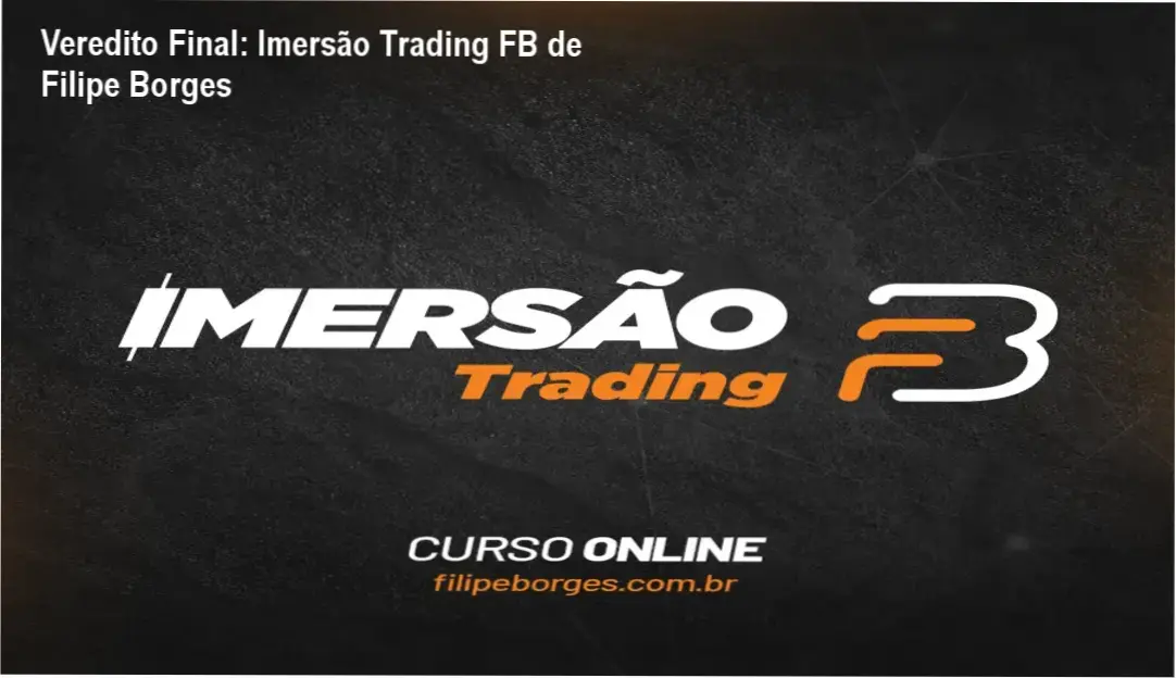 Gráficos de análise técnica e interface do curso Imersão Trading FB de Filipe Borges