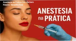 Profissional aplicando técnica de anestesia labial imediata da Dra. Barbara Ribeiro