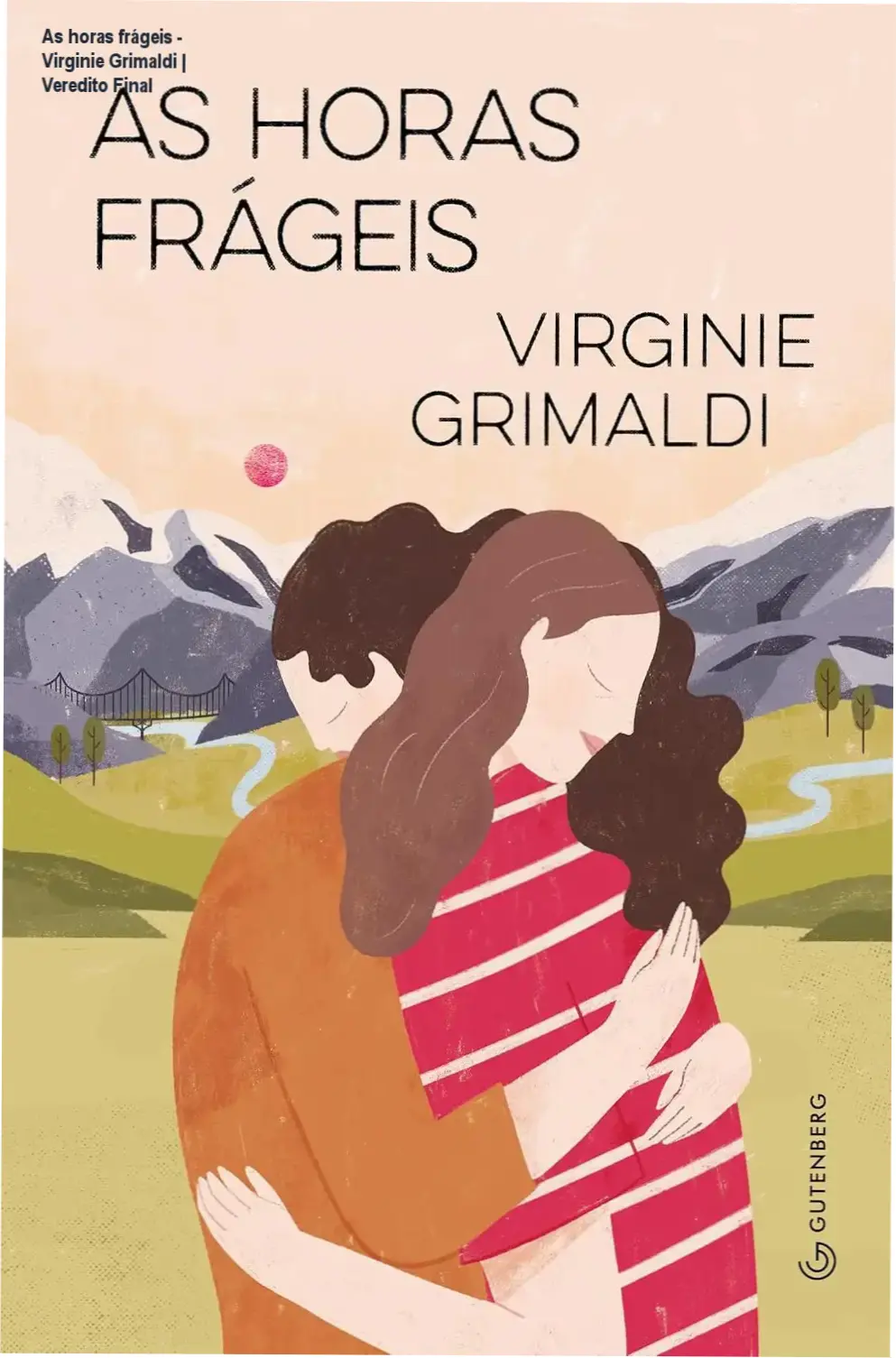Capa do livro As horas frágeis de Virginie Grimaldi em dispositivo digital
