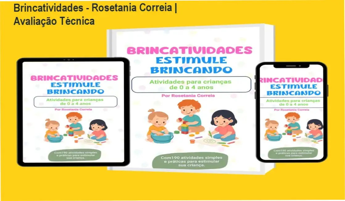 Guia Brincatividades de Rosetania Correia com atividades lúdicas para bebês e crianças