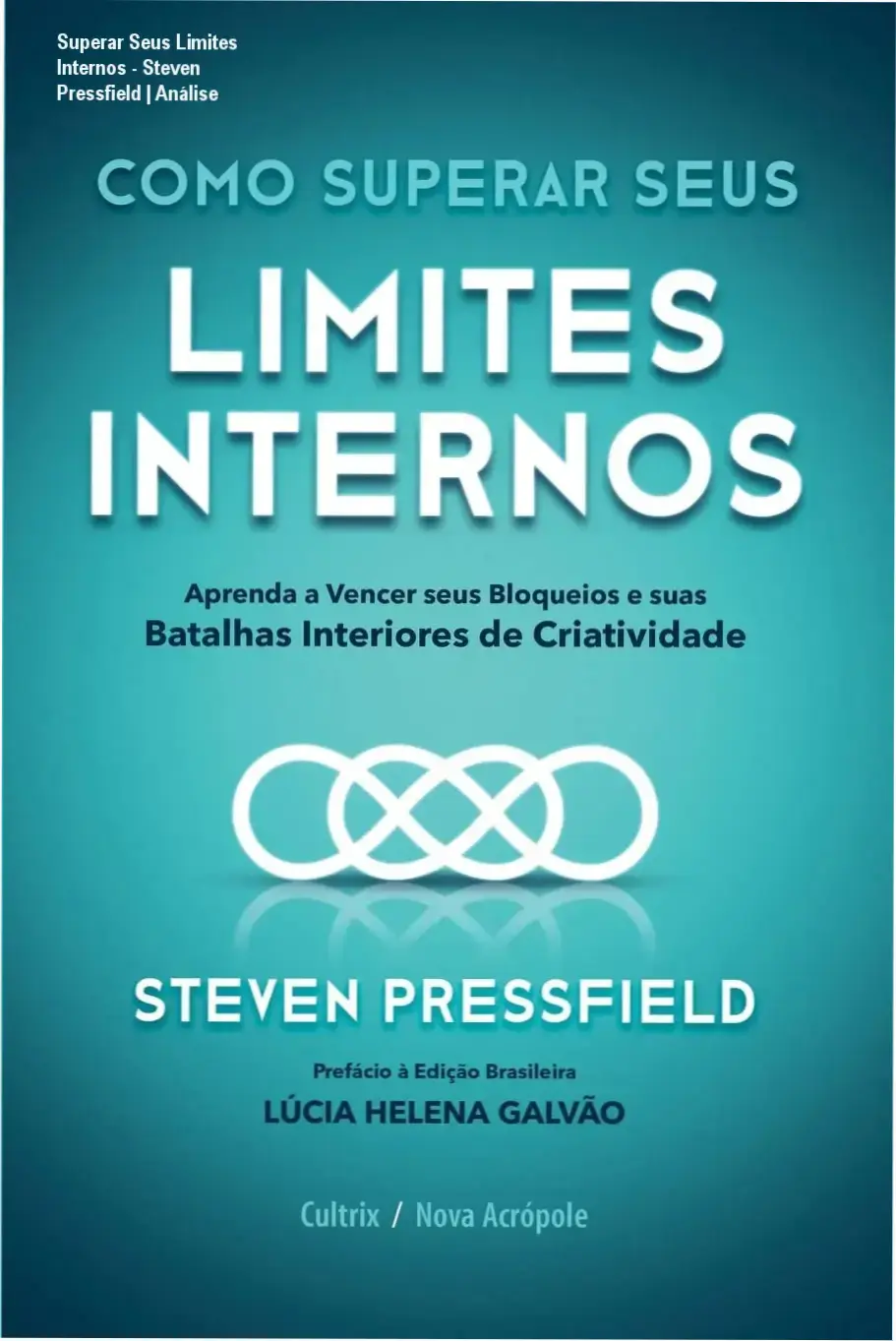 Capa do livro Como Superar Seus Limites Internos de Steven Pressfield sobre superação de bloqueios criativos
