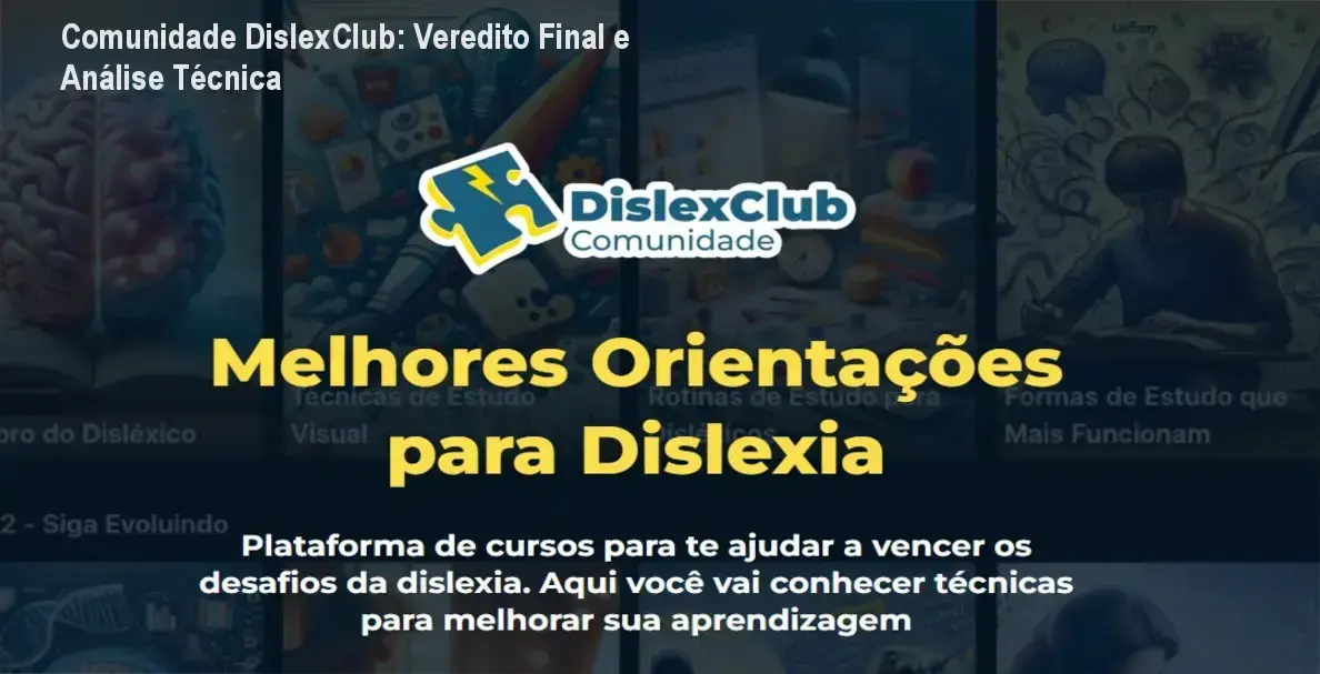 Infográfico do método de aprendizagem da Comunidade DislexClub para estudantes com dislexia