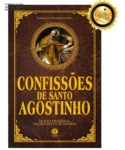 Livro Confissões de Santo Agostinho edição de luxo almofadada capa dura