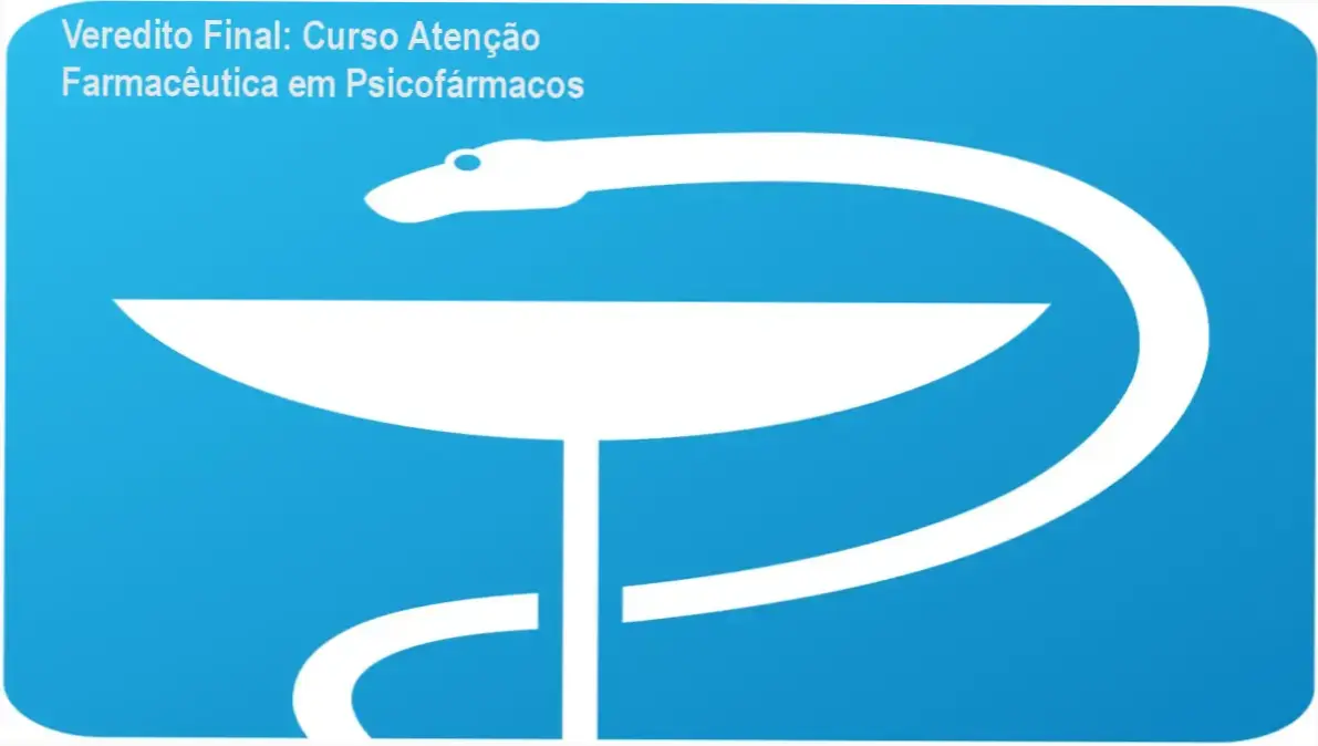 Material didático e certificado do Curso de Atenção Farmacêutica em Psicofármacos do ICTQ