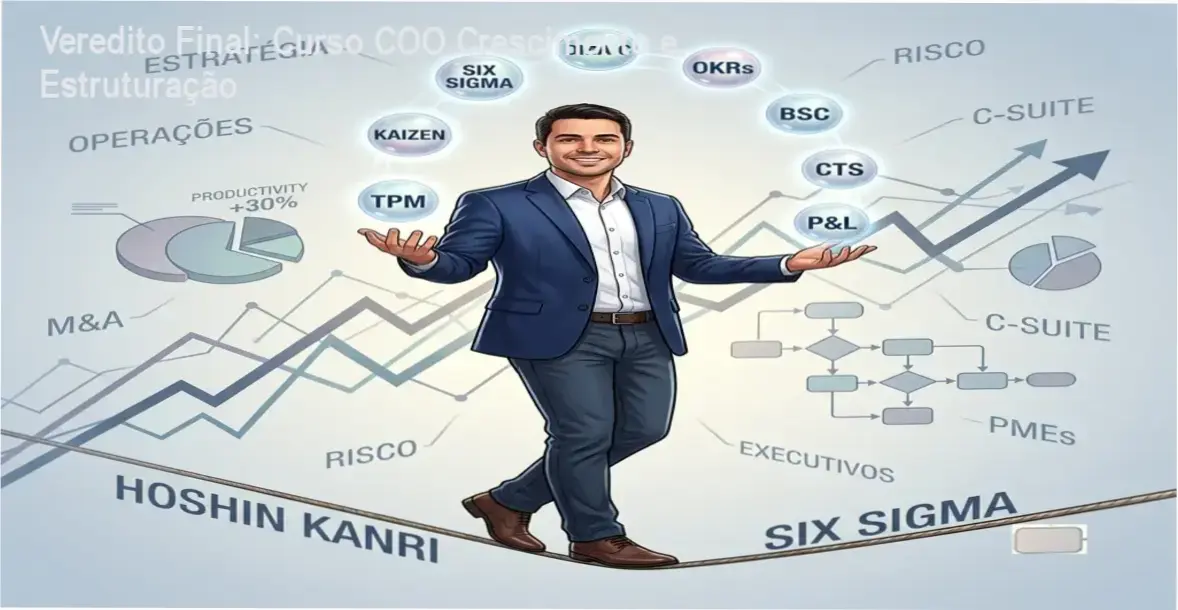 Diagrama de gestão operacional e estruturação de empresas do curso COO de Christian Ferreira