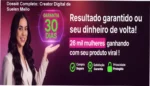 Visão geral do ecossistema de vendas do curso Creator Digital de Suelen Mello