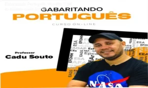 Interface do curso Gabaritando Português com foco em resolução de questões para concursos