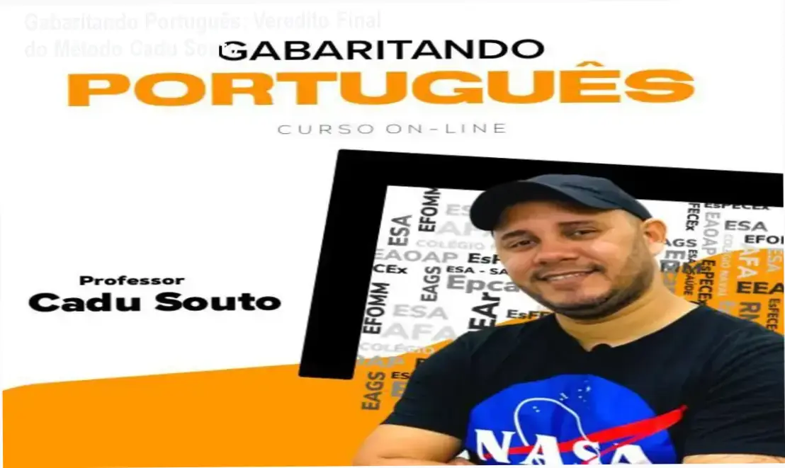 Interface do curso Gabaritando Português com foco em resolução de questões para concursos