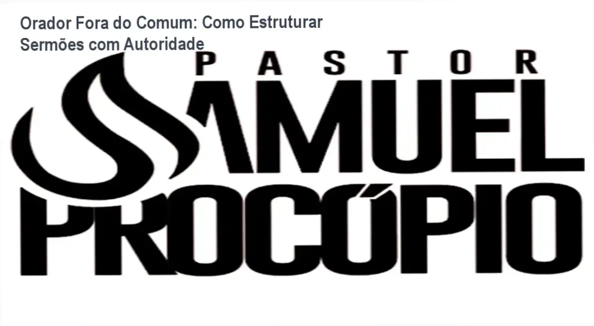 Samuel Procopio ensinando técnicas de oratória e preparação de sermões no curso Orador Fora do Comum