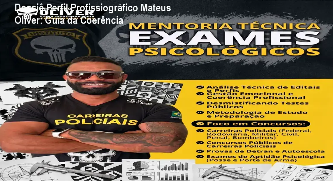 Material de estudo do curso de Perfil Profissiográfico do Professor Mateus Oliver para exames psicológicos