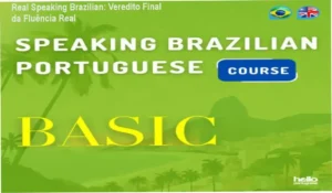 Interface do curso Real Speaking Brazilian focado em português coloquial para estrangeiros