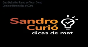 Interface do curso Rumo ao Topo de Sandro Curió com materiais de estudo de matemática