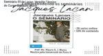 Infográfico detalhando a estrutura do curso sobre o Seminário 03 de Jacques Lacan