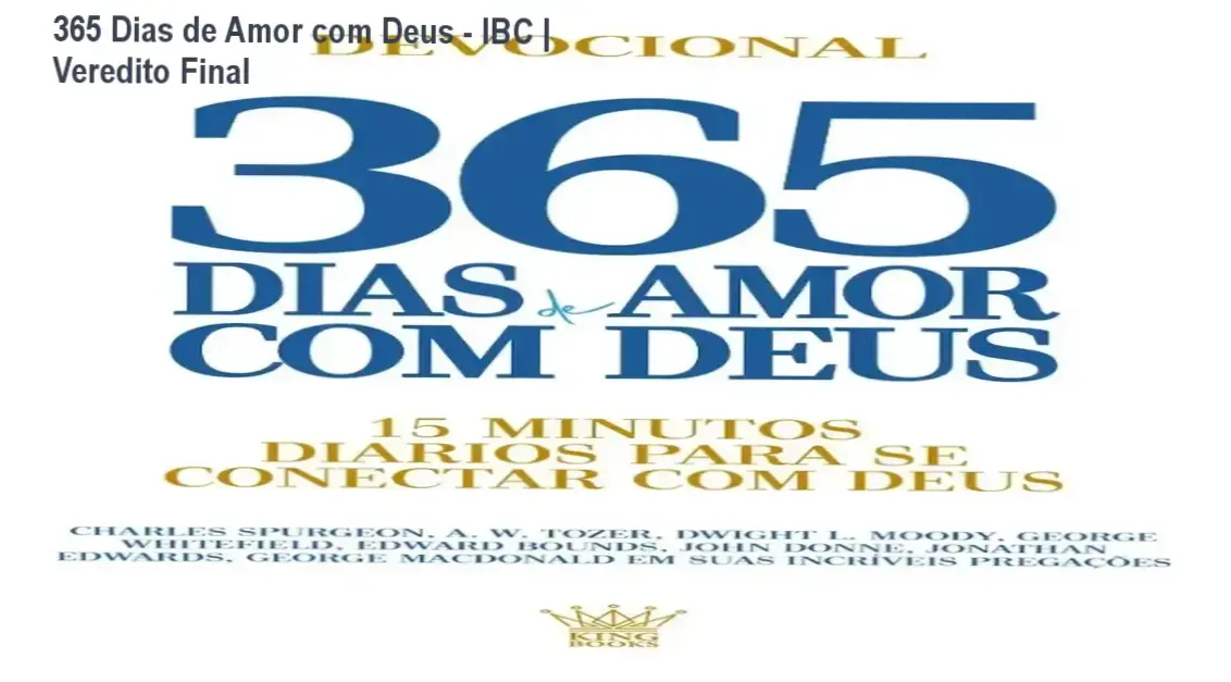 Capa do livro Devocional 365 Dias de Amor com Deus da editora IBC