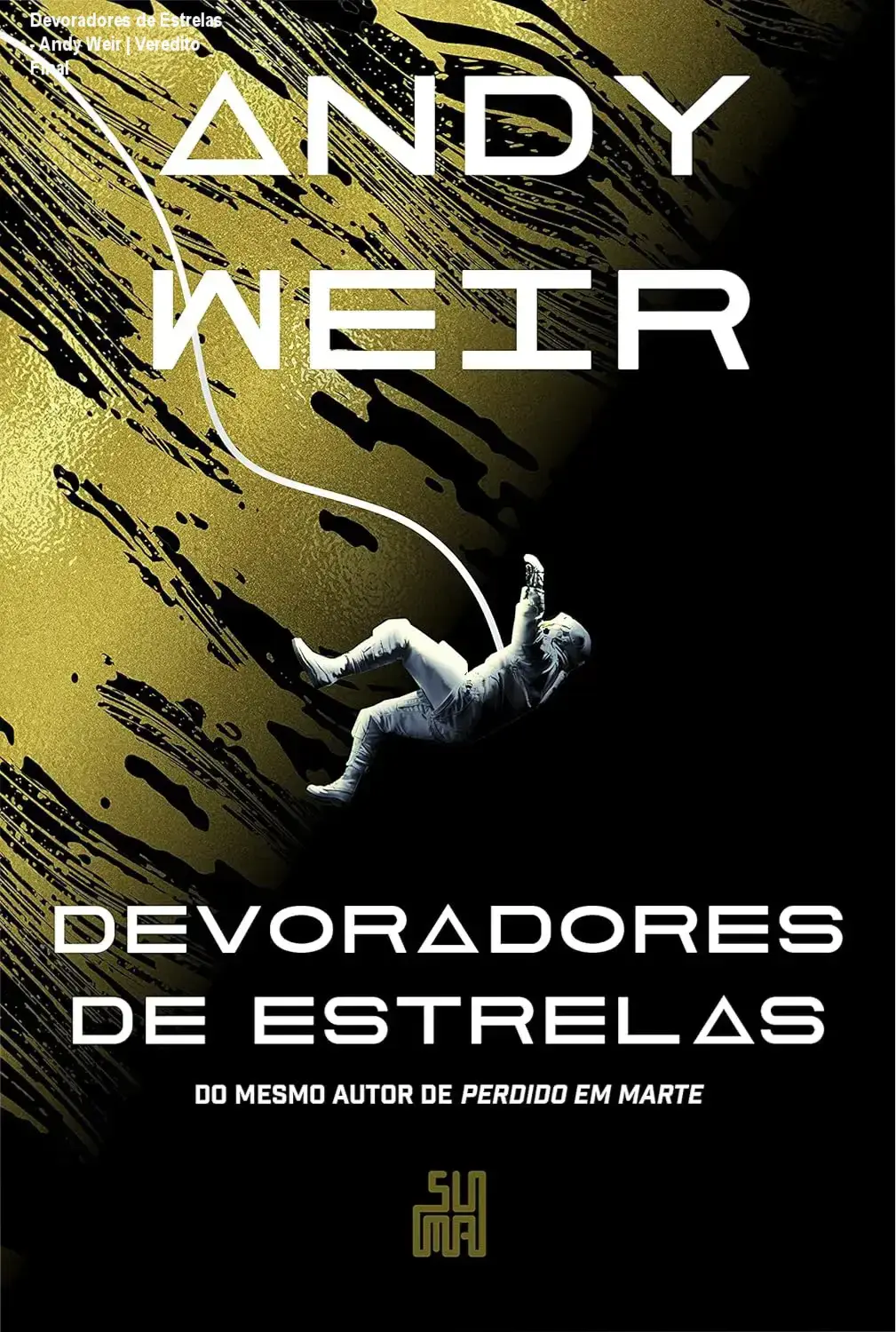 Capa do ebook Devoradores de Estrelas de Andy Weir em um dispositivo digital