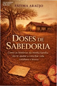 Capa do ebook Doses de Sabedoria focada em conciliar vida cotidiana e leveza