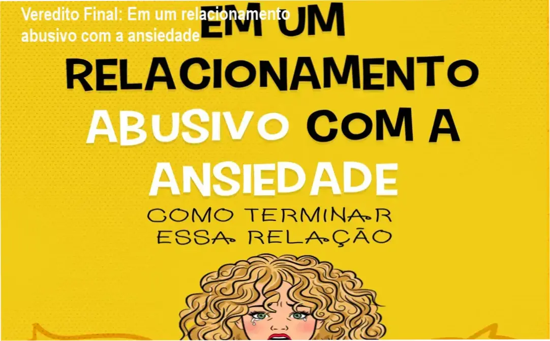 Capa do livro digital Em um relacionamento abusivo com a ansiedade de Lucas César Silva