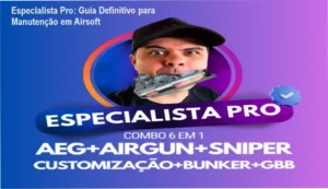 Equipamentos de airsoft para manutenção técnica de AEG e GBB do curso Especialista Pro